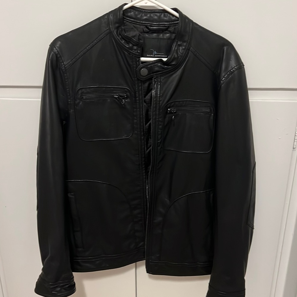 Marc Anthony leather jacket used* size small